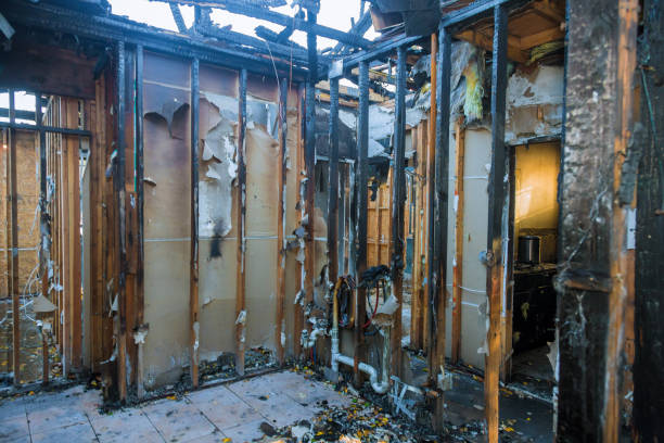 Professional Fire Damage Restoration technician working in Springfield, PA